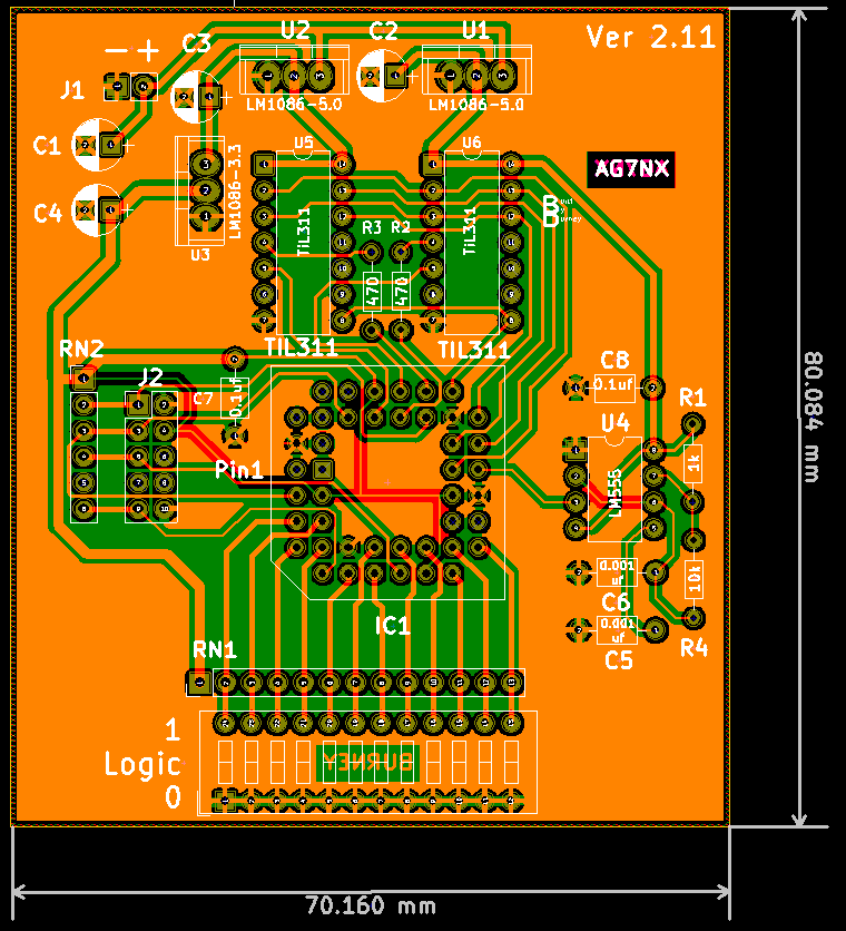PCB copper / X-ray style view